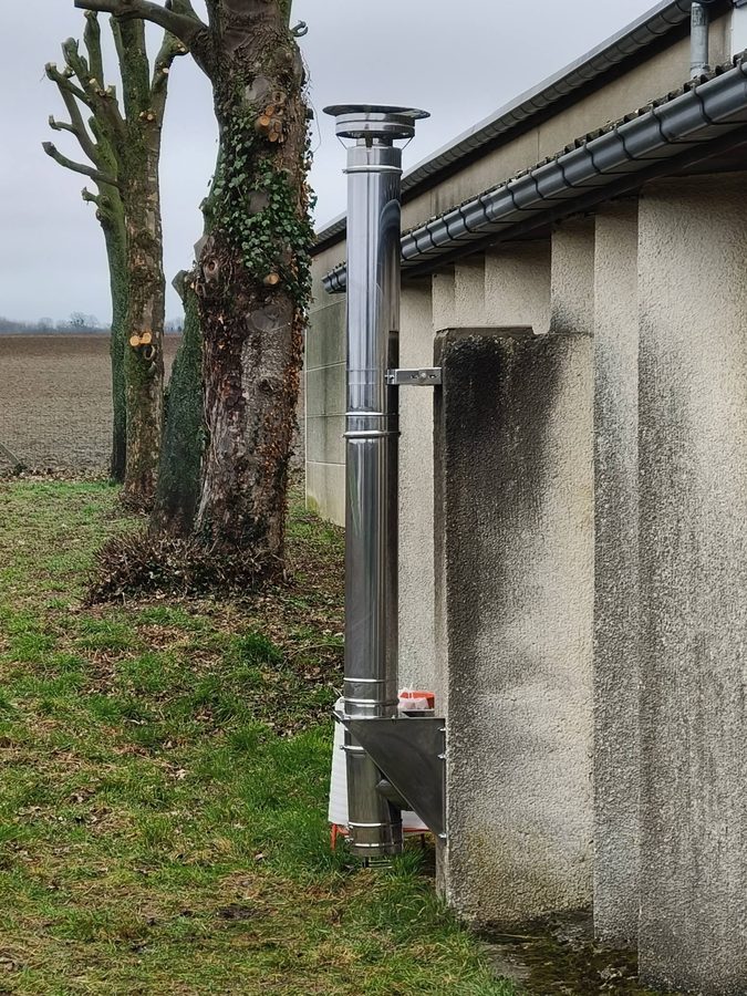 Conduit de fumée inox